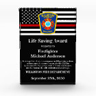 Firefighter Life Saving Department Custom Logo