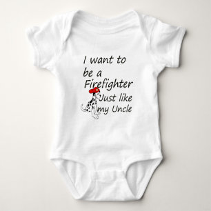 Firefighter like my uncle baby bodysuit