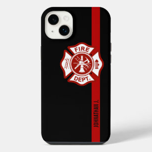 Firefighter Maltese Cross Thin Red Line iPhone 14 Plus Case