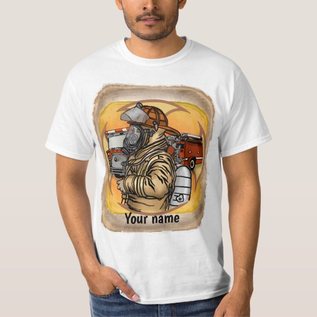 Firefighter Mask Up  T-Shirt (Front)