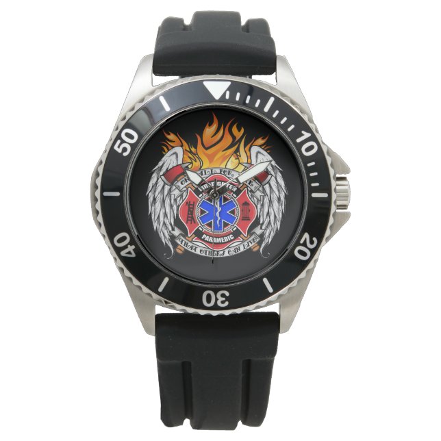 Firefighter/Medic Combination Emblem Watch (Front)