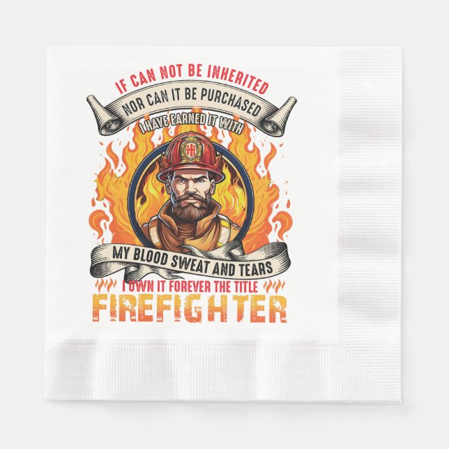 Firefighter Men Napkin (Front)