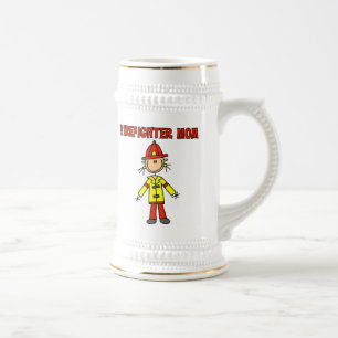 Firefighter Mom T-shirts and Gifts Beer Stein