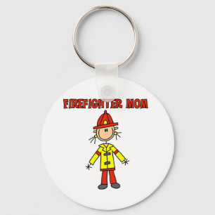Firefighter Mom T-shirts and Gifts Keychain
