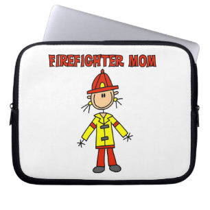 Firefighter Mom T-shirts and Gifts Laptop Sleeve
