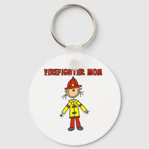 Firefighter Mom Tshirts and Gifts Keychain