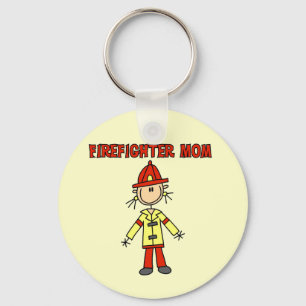 Firefighter Mom Tshirts and Gifts Keychain