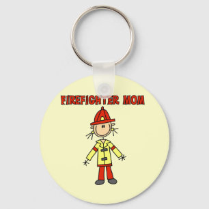 Firefighter Mom Tshirts and Gifts Keychain