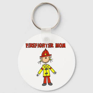 Firefighter Mom Tshirts and Gifts Keychain