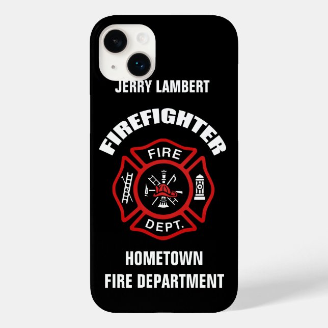 Firefighter Name Template Case-Mate iPhone Case (Back)