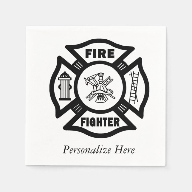 Firefighter Napkin (Front)