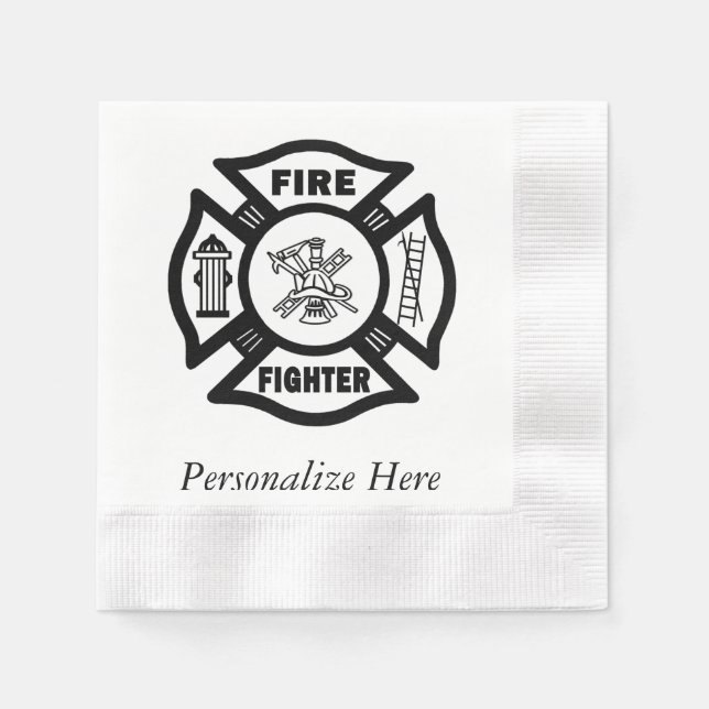 Firefighter Napkin (Front)