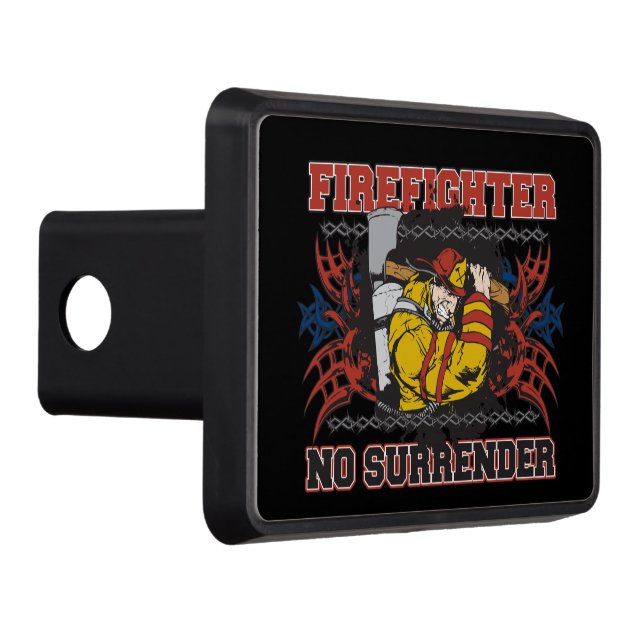 Firefighter No Surrender Trailer Hitch Cover (Right)