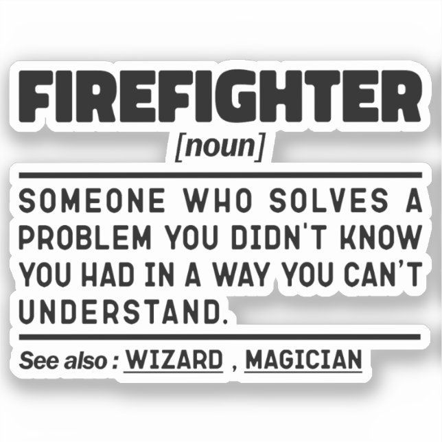 Firefighter Noun First Responder Retired Dad Funny (Front)