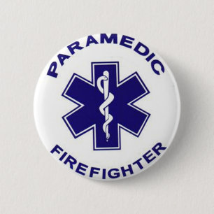 Firefighter Paramedic 2 Inch Round Button