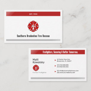 Firefighter   Perfect Business Card