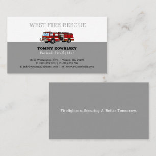 Firefighter   Perfect Business Card