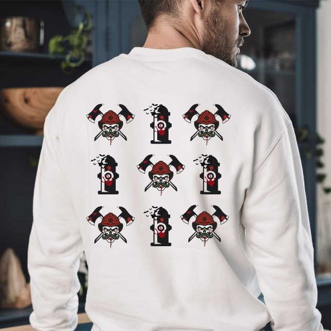 Firefighter Personalized Name Halloween Gift Sweatshirt (Creator Uploaded)
