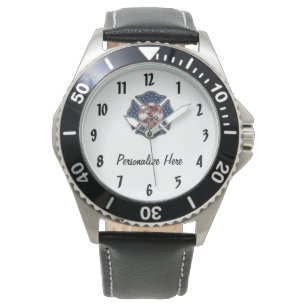 Firefighter Personalized Wrist Watch