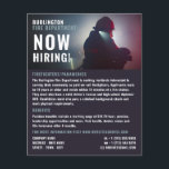 Firefighter Portrait, Firefighter Recruitment Flyer<br><div class="desc">Firefighter Portrait,  Firefighter Recruitment Flyer by The Business Card Store.</div>