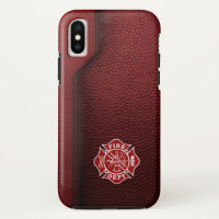 Firefighter Printed Leather