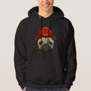Firefighter Pug Fire Department Fireman Pet Pug Do Hoodie