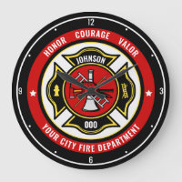 Firefighter Rescue ADD NAME Fire Department Badge