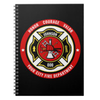 Firefighter Rescue ADD NAME Fire Department Badge