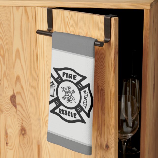 Firefighter Rescue   Kitchen Towel (Thirds Fold)