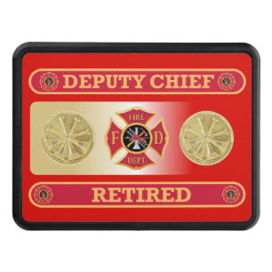 Firefighter Retired Deputy Chief's Hitch Cover