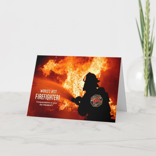 Firefighter Retirement Congratulations Card (Front)
