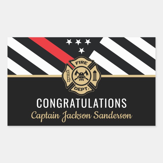 Firefighter Retirement Fire Department Fireman Sticker (Front)