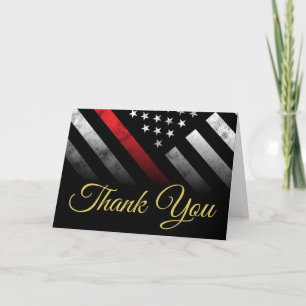 Firefighter Retirement Fire Department Fireman Thank You Card