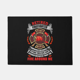 Firefighter Retirement Gifts For Men 2021 Quotes Doormat