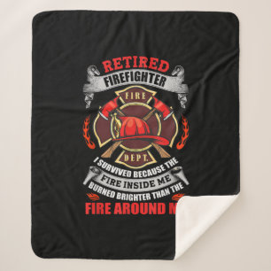 Firefighter Retirement Gifts For Men 2021 Quotes Sherpa Blanket
