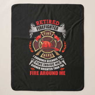 Firefighter Retirement Gifts For Men 2021 Quotes Sherpa Blanket