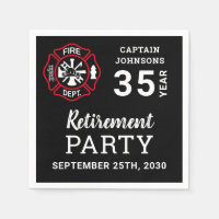 Firefighter Retirement Maltese Cross Personalized