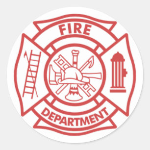 Firefighter Scramble Classic Round Sticker