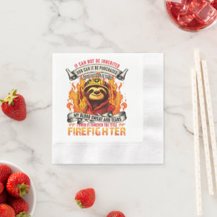 Firefighter Sloth Napkin