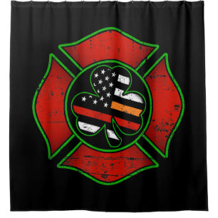 Firefighter St Patricks Day Irish American Flag