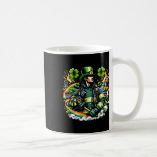 Firefighter St Patricks Day Men Fireman Fire Depar Coffee Mug
