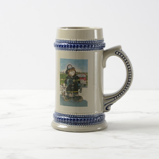 Firefighter Stein - Personalized (Right)