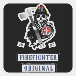 Firefighter Stickers! Square Sticker