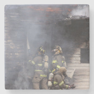 Firefighter Stone Coaster