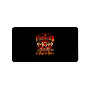 Firefighter Support - Fireman Proud Mom Label