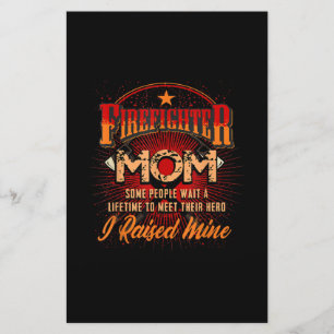 Firefighter Support - Fireman Proud Mom Stationery