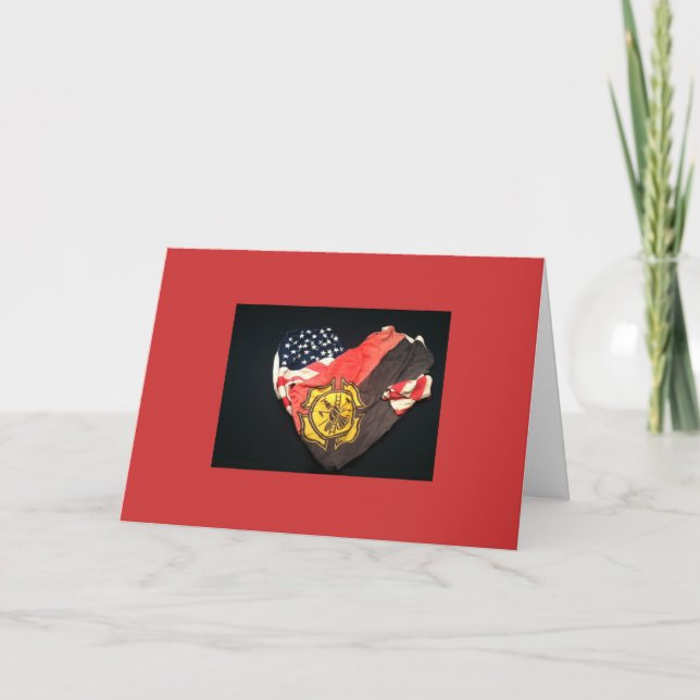 Firefighter Sympathy Card (Front)