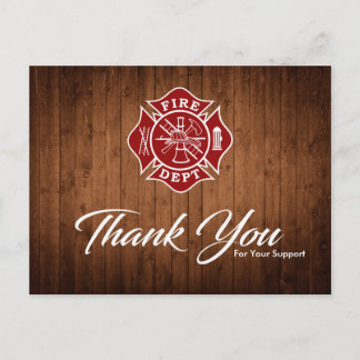 Firefighter Thank You Card