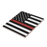 Firefighter Thin Red Line America Flag Fire Rescue