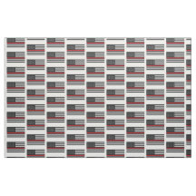 Firefighter Thin Red Line Fabric by the yard